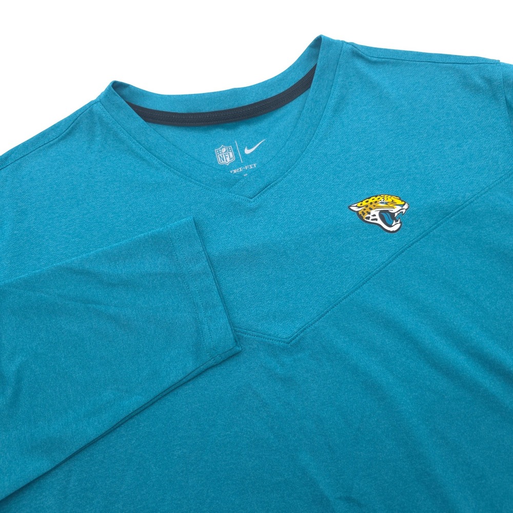 Nike NFL Jacksonville Jaguars Dri-FIT Long Sleeve Shirt Mens XL Teal On-Field